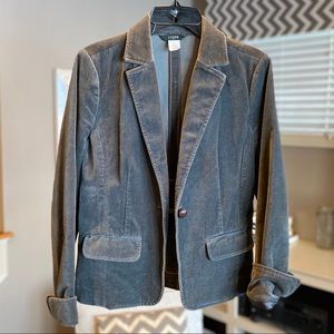 J Crew Woman’s Grey Velvet Blazer